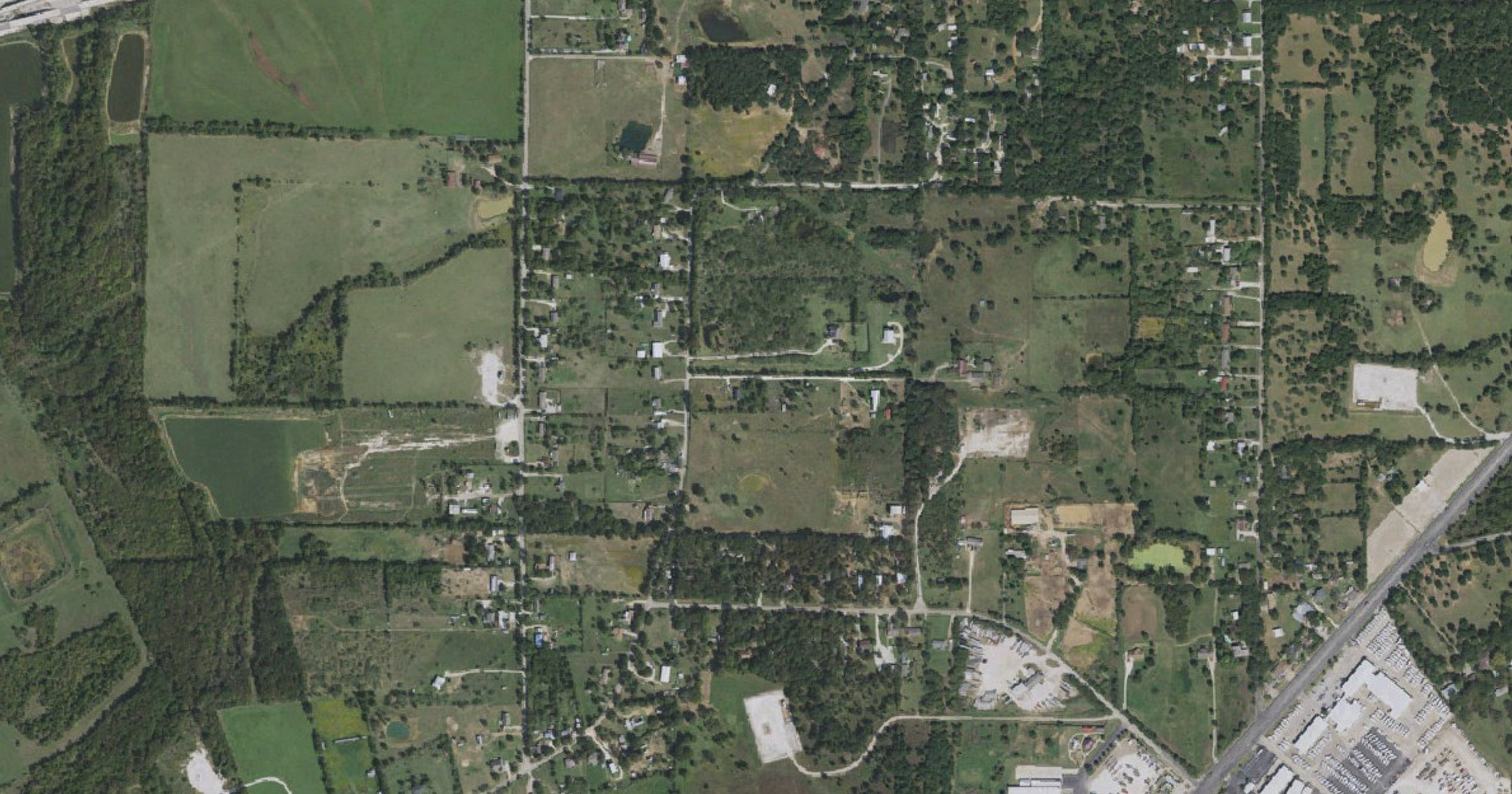 Johnson County data center site on Texas 171 (CR 1202-CR 3130), a photo of the site