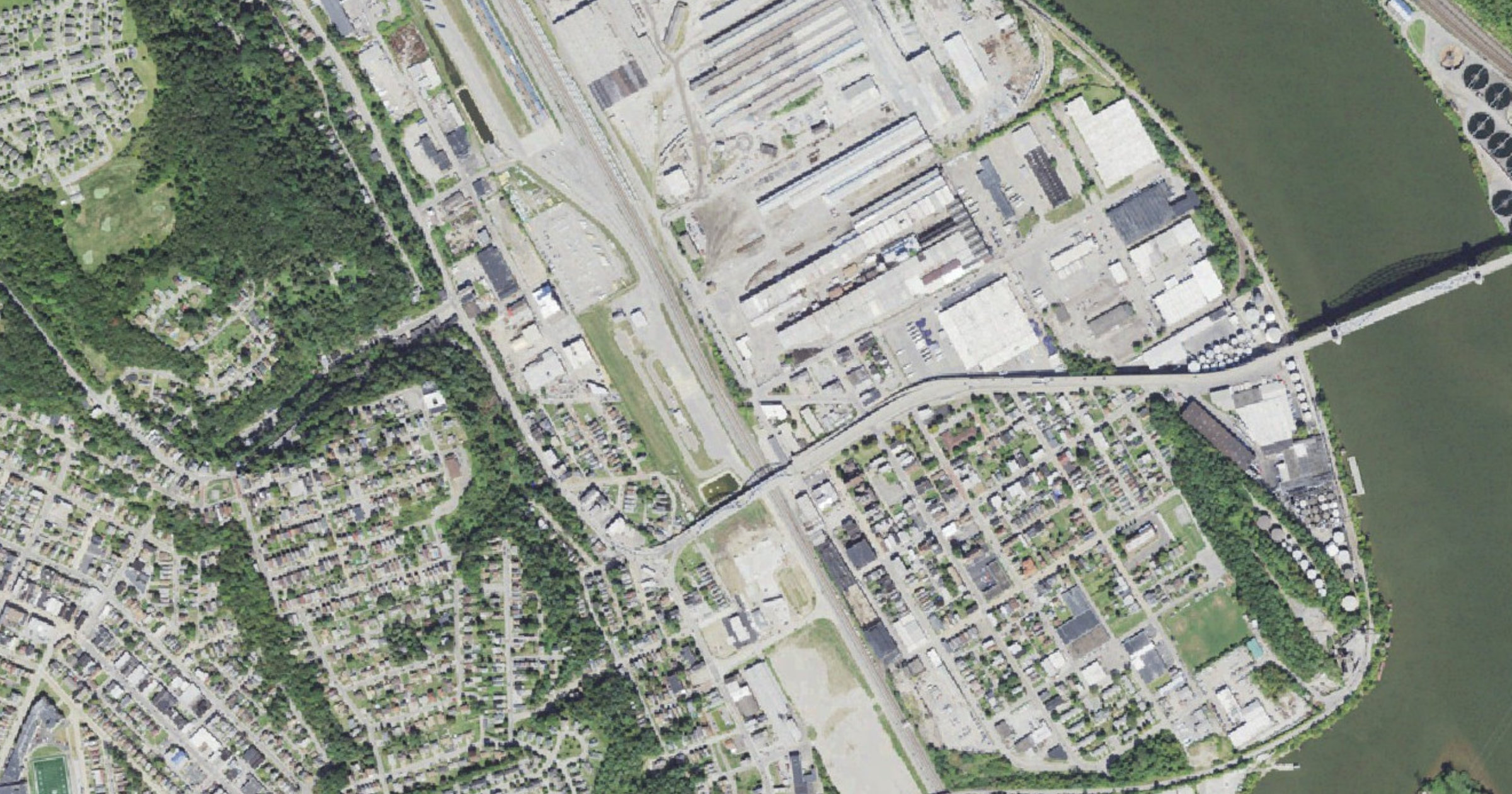 SunCap Industries Stowe Township Data Center (former railcar plant), a photo of the site