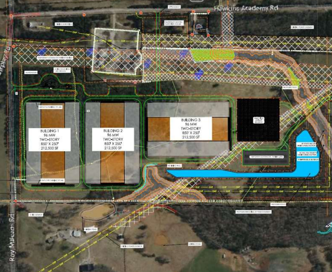 Atlas Development Social Circle data center (Hawkins Academy Road), a photo of the site