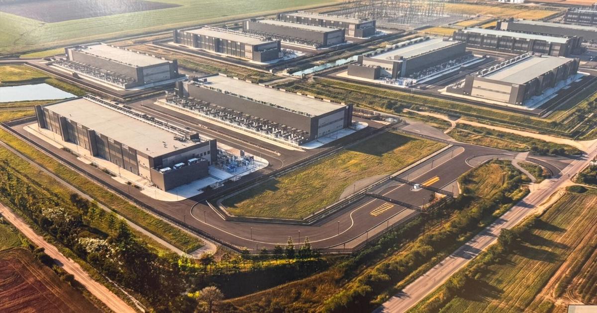 AWS Wheatfield data center campus, a photo of the site