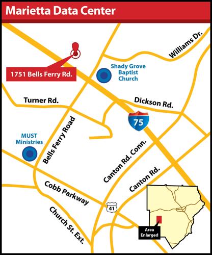 Bells Ferry Road Data Center, a photo of the site
