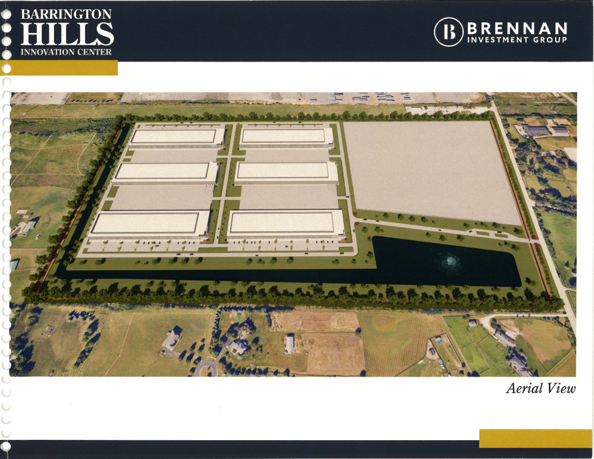 Brennan Investment Group Barrington Hills data center campus, a photo of the site