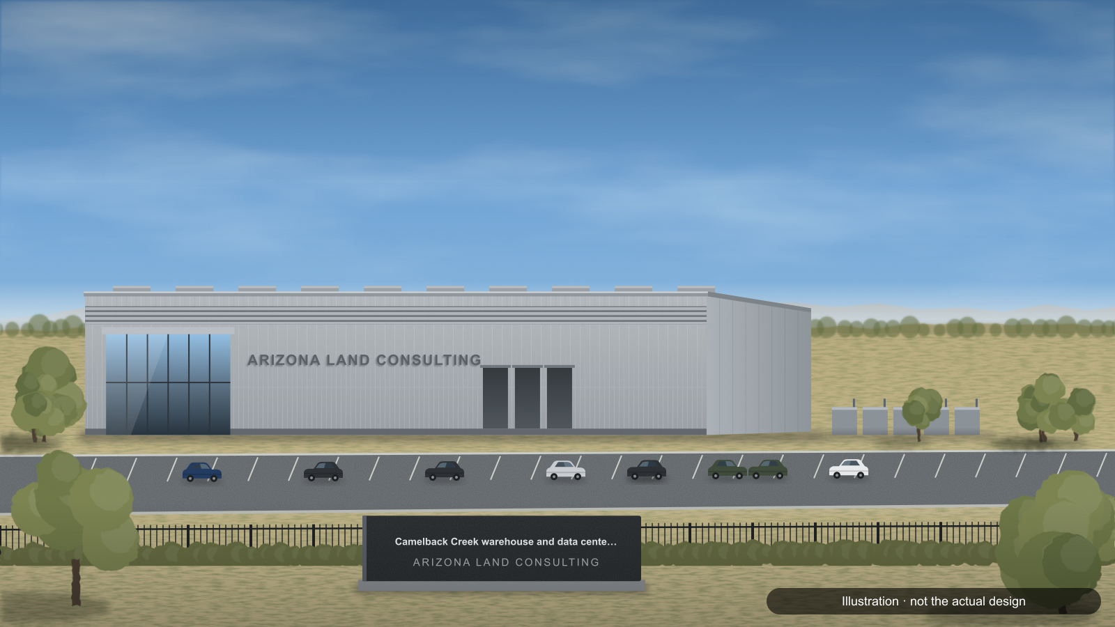 Camelback Creek warehouse and data center master plan (Arizona Land Consulting), a photo of the site