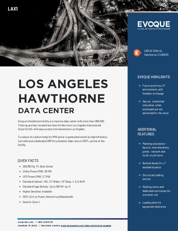 Centersquare Los Angeles (LAX4), a photo of the site