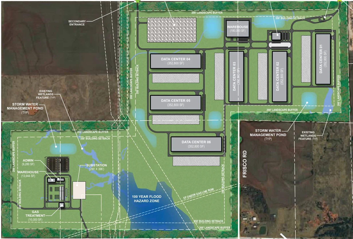 Cloverleaf Piedmont Data Center (Project Open Sky), a photo of the site