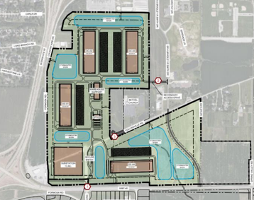 Cloverleaf Troy Data Center Campus, a photo of the site