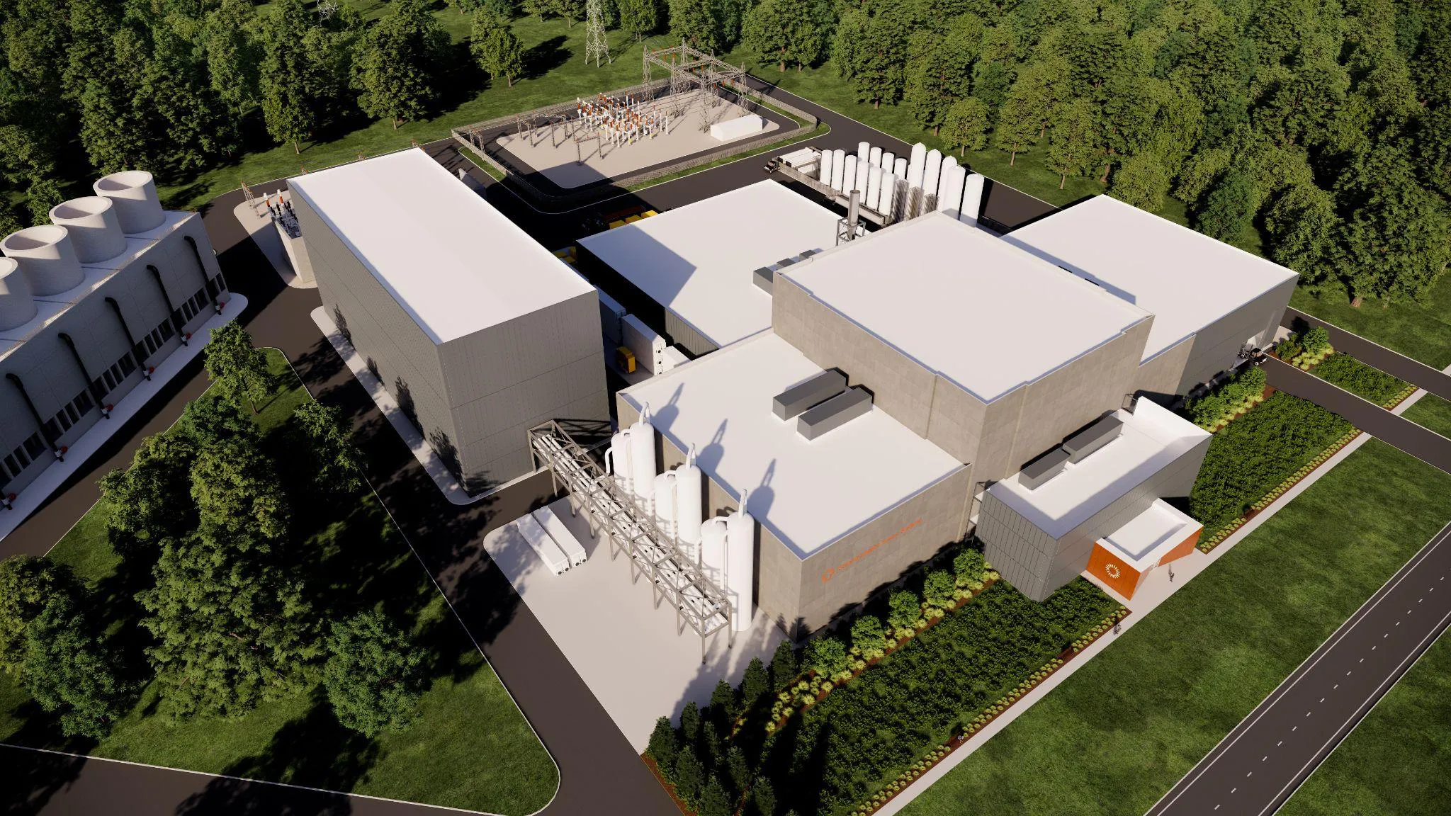Google Chesterfield campuses (Projects Skye and Loch), a photo of the site