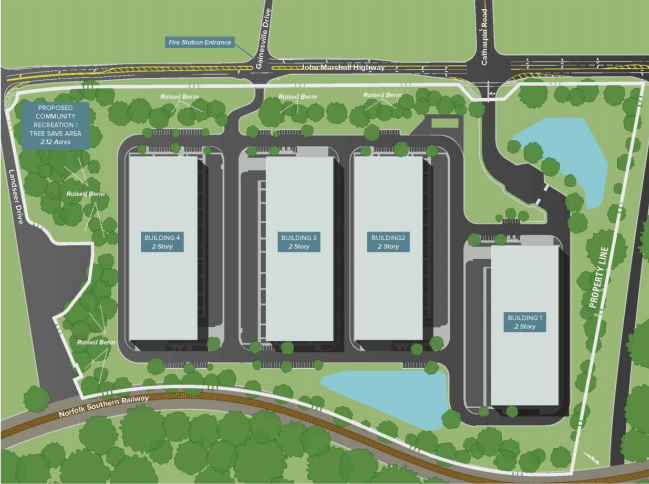 I-66 and Route 29 Technology Park, a photo of the site