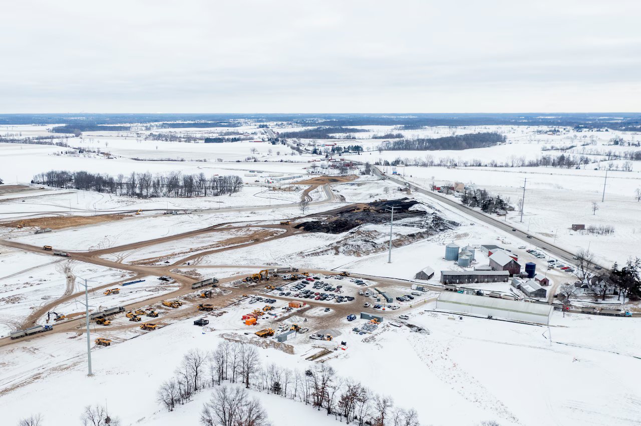 Jackson County data center scouting, a photo of the site