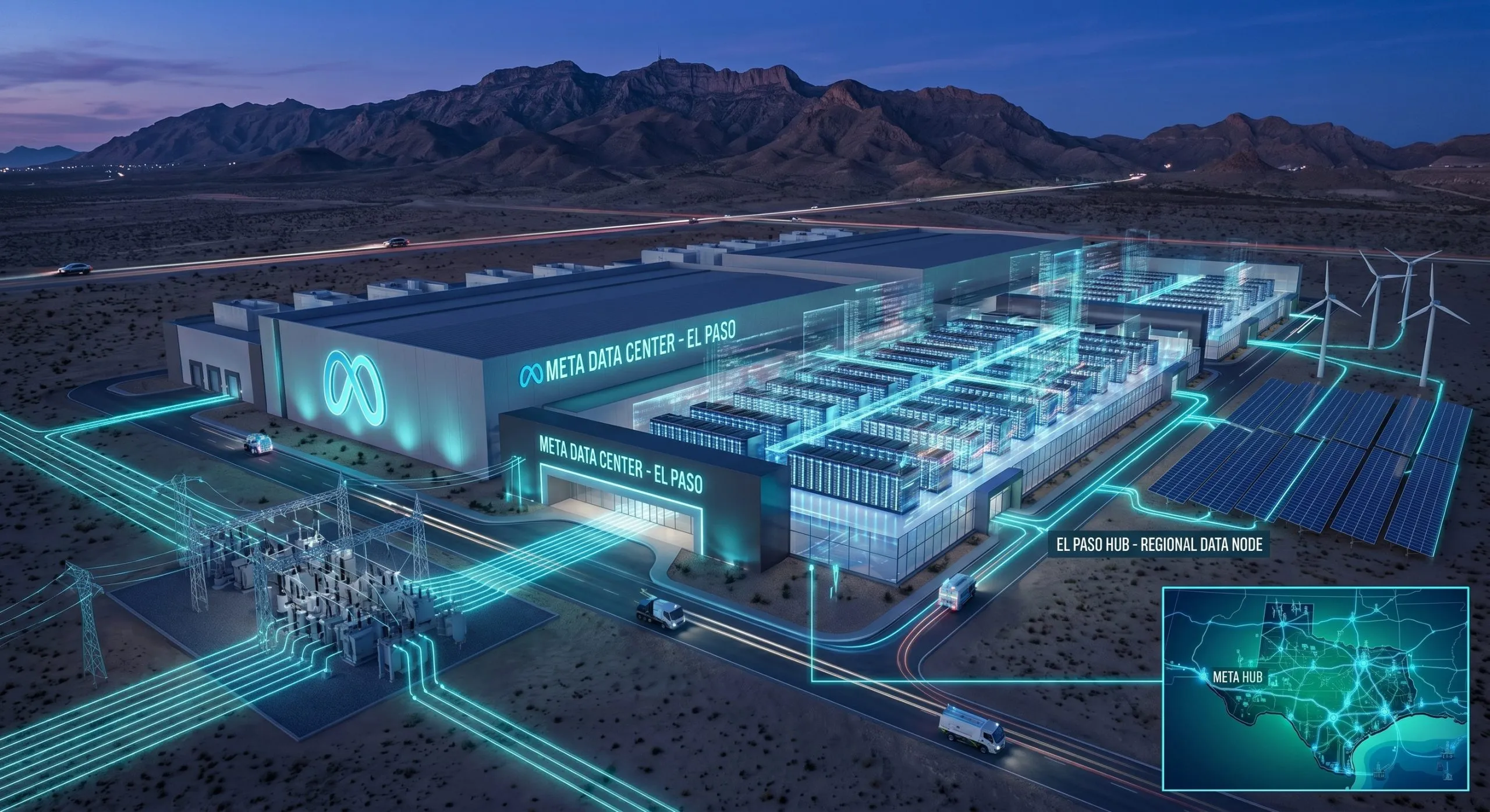 Meta El Paso Data Center, a photo of the site