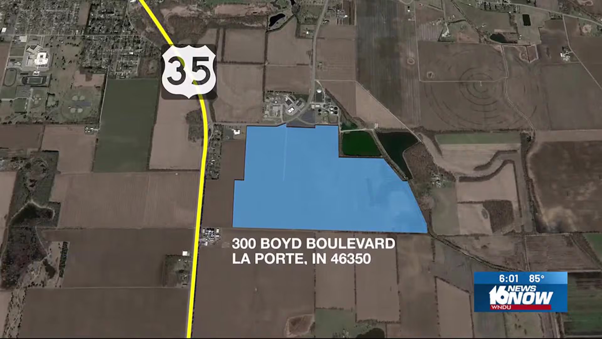 Microsoft La Porte data center, a photo of the site