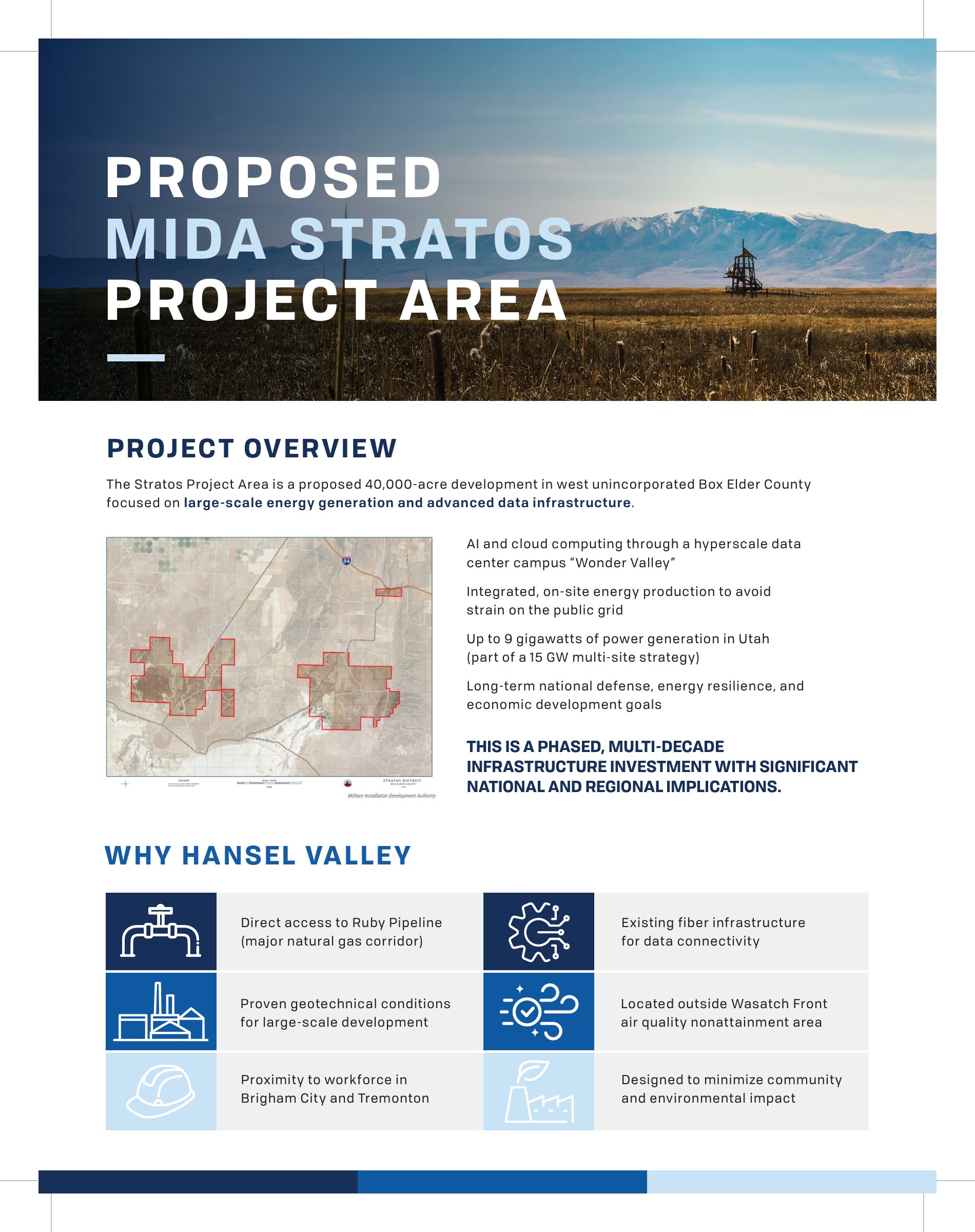 Stratos Project Area, a photo of the site