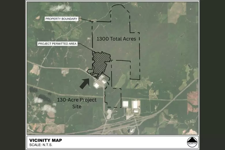 Provident Data Centers Brookwood site (Tuscaloosa 624 Investors LLC), a photo of the site