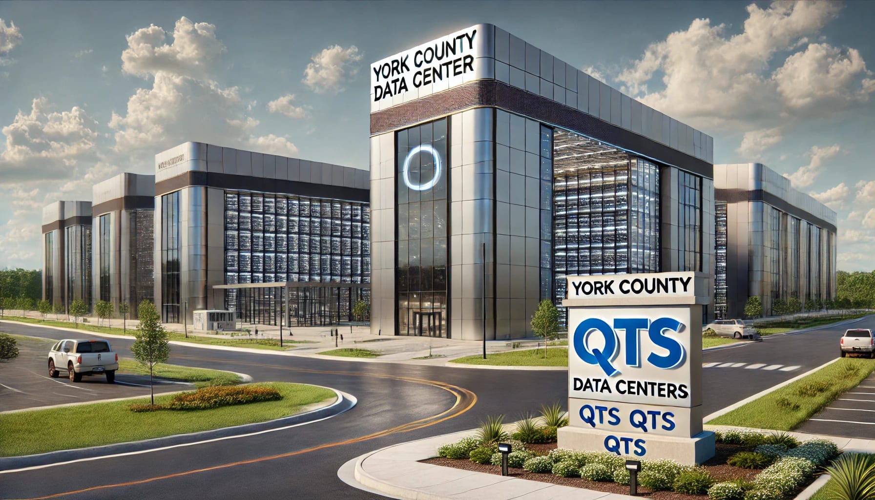QTS York County campus, a photo of the site