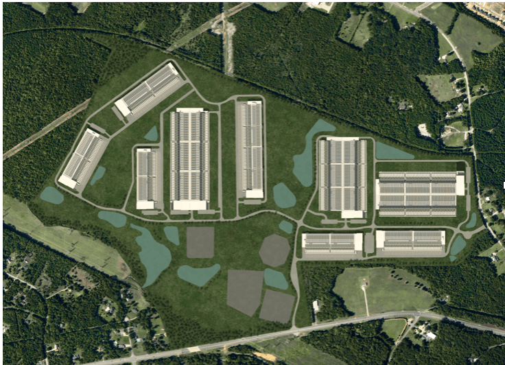 QTS York County campus, a photo of the site