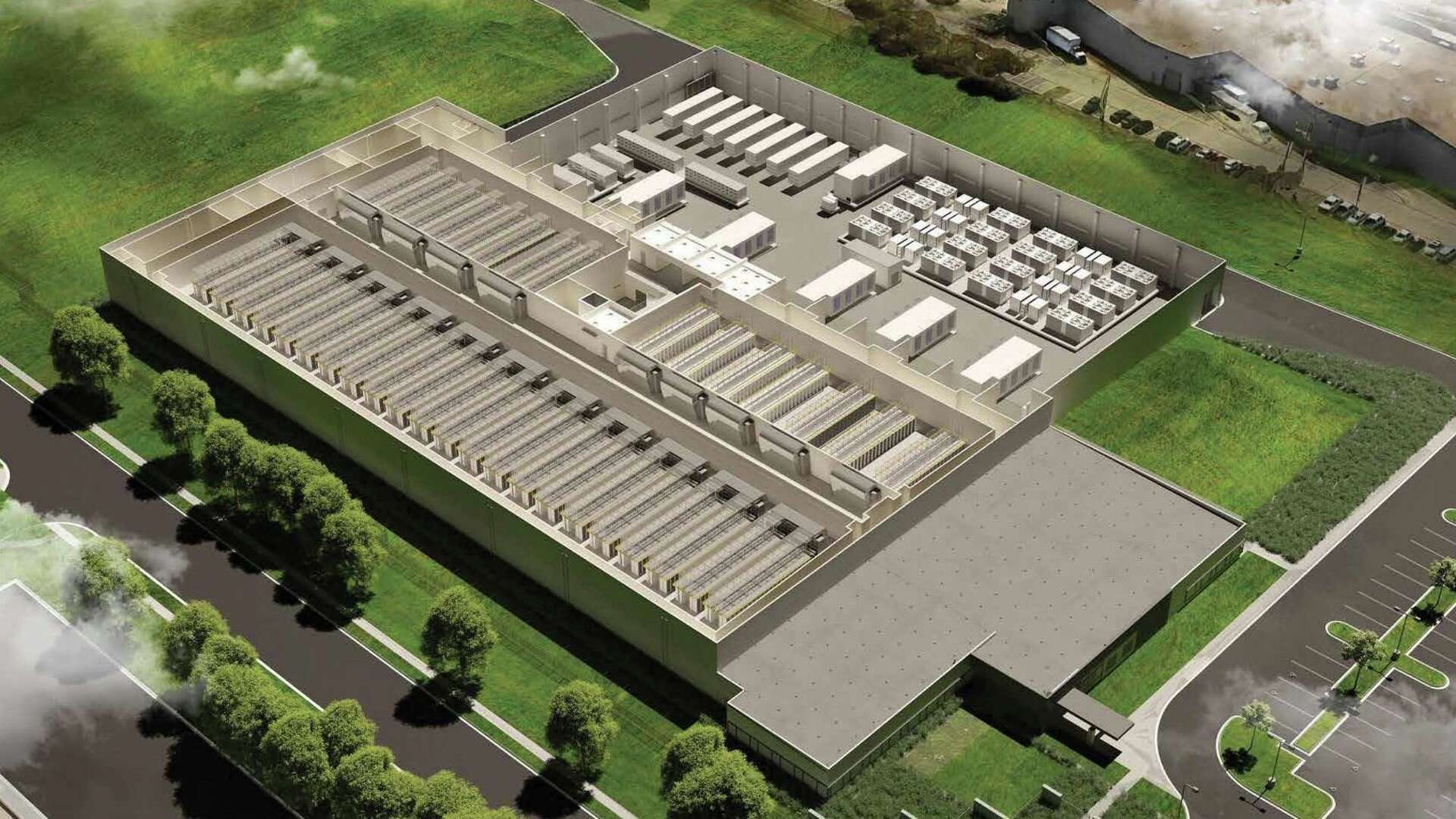Savion Plano Skies data center campus, a photo of the site
