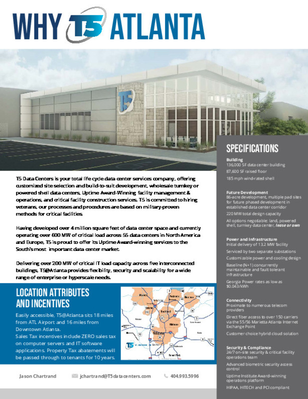 T5 Data Center, a photo of the site