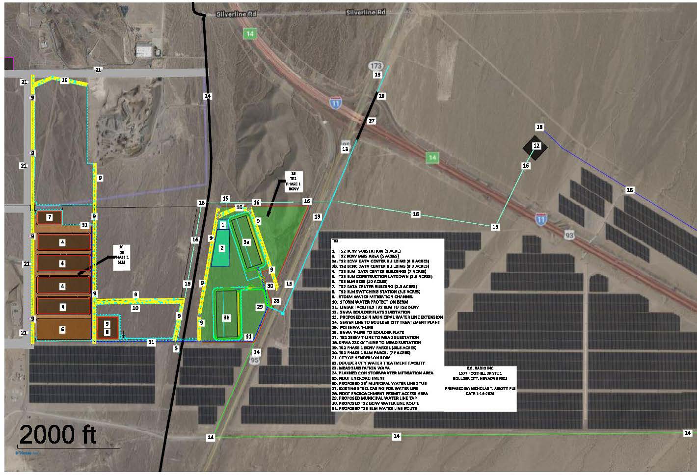 Townsite Solar 2 Boulder City Data Center, a photo of the site