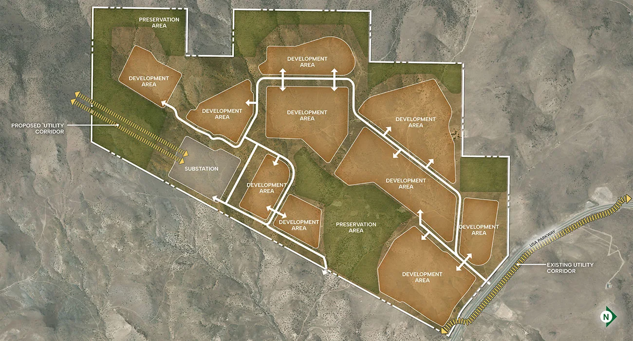 Tract Pole Canyon Technology Park, a photo of the site