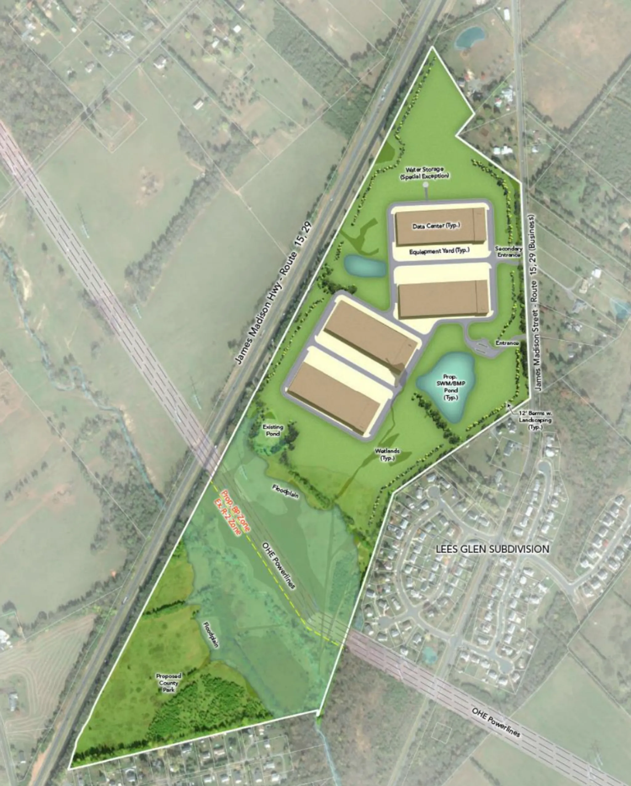 Vint Hill Corners data center, a photo of the site