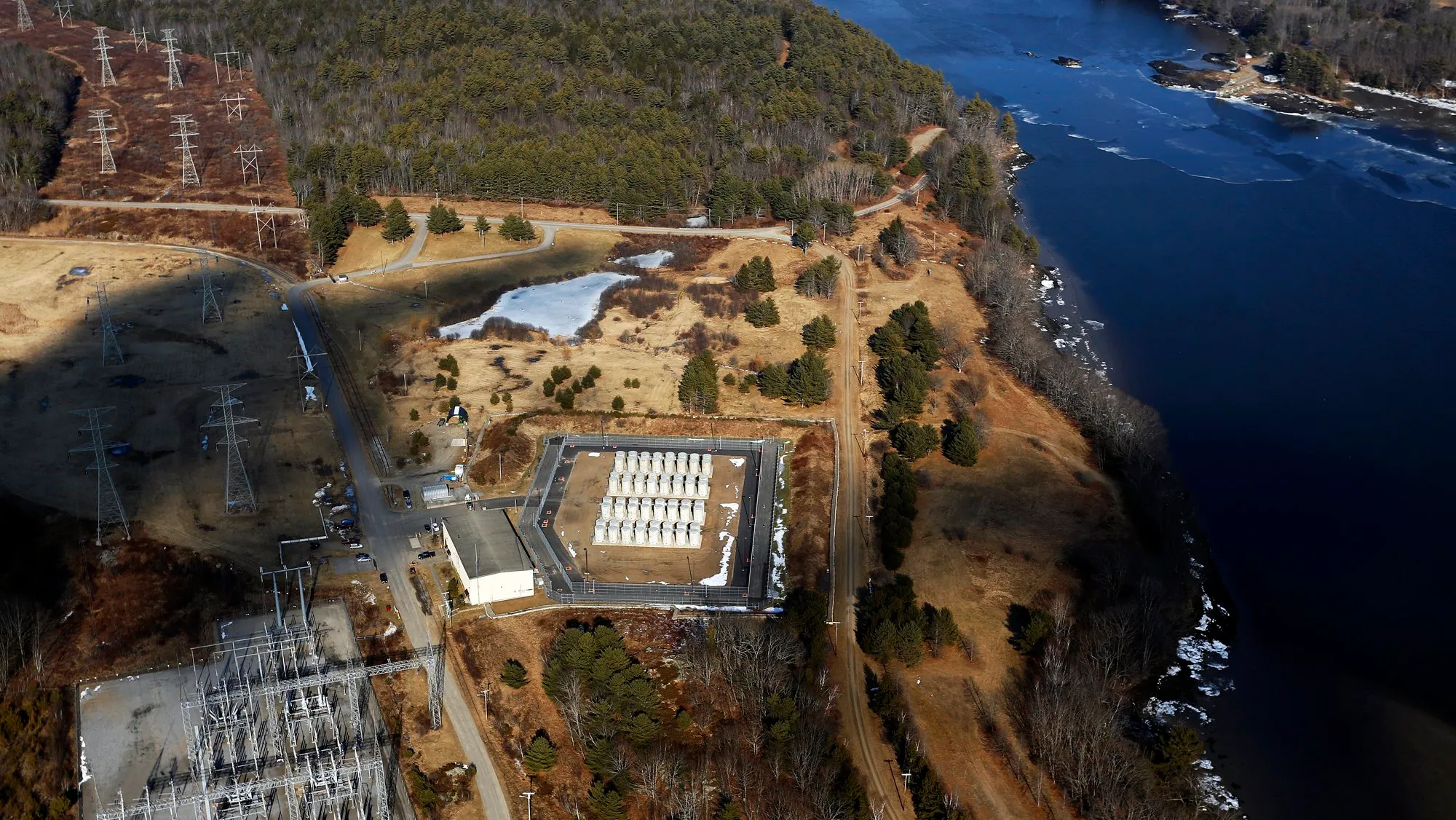 Wiscasset Maine Yankee-adjacent data center concept, a photo of the site